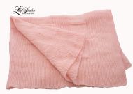Pink Hand Knitted Blanket